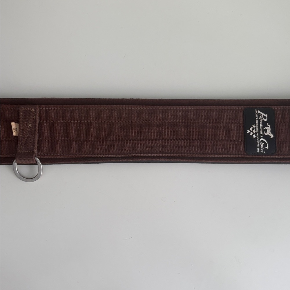 Professionals Choice SMx English Girth Chocolate Size 52 - Picture 5 of 9
